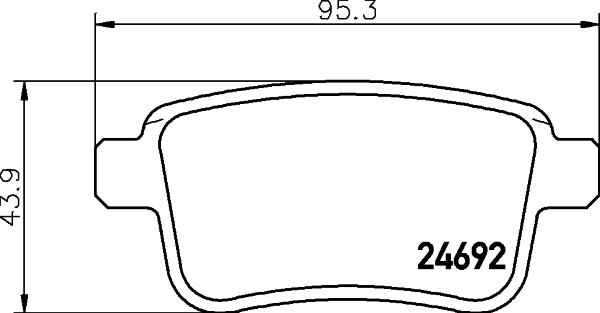 HELLA 8DB 355 013-971 - Bremžu uzliku kompl., Disku bremzes ps1.lv