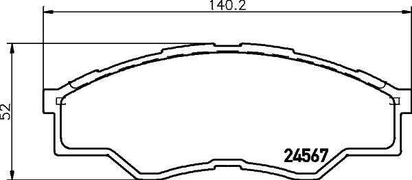 HELLA 8DB 355 013-471 - Bremžu uzliku kompl., Disku bremzes ps1.lv