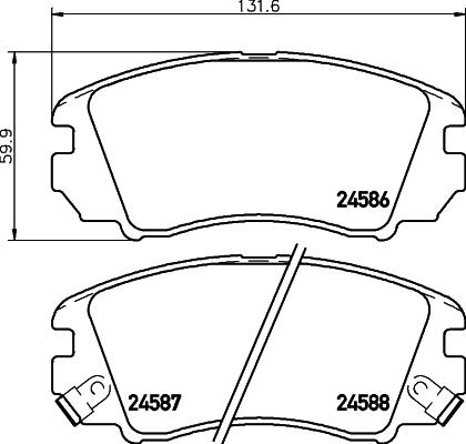 HELLA 8DB 355 013-521 - Bremžu uzliku kompl., Disku bremzes ps1.lv