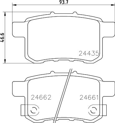 HELLA 8DB 355 013-631 - Bremžu uzliku kompl., Disku bremzes ps1.lv