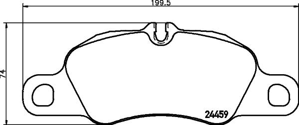 HELLA 8DB 355 013-801 - Bremžu uzliku kompl., Disku bremzes ps1.lv