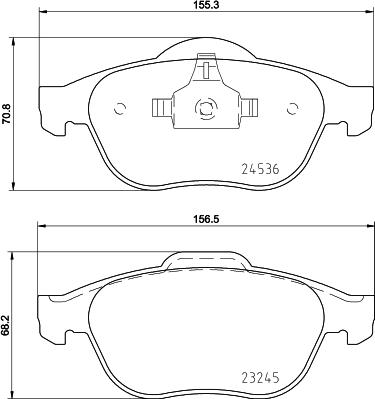 HELLA 8DB 355 013-241 - Bremžu uzliku kompl., Disku bremzes ps1.lv