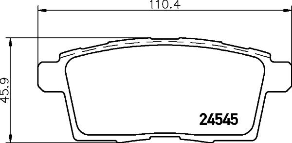 HELLA 8DB 355 013-261 - Bremžu uzliku kompl., Disku bremzes ps1.lv