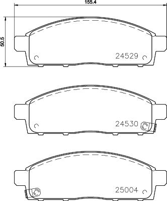 HELLA 8DB 355 013-221 - Bremžu uzliku kompl., Disku bremzes ps1.lv