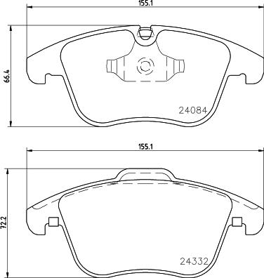 HELLA 8DB 355 023-981 - Bremžu uzliku kompl., Disku bremzes ps1.lv