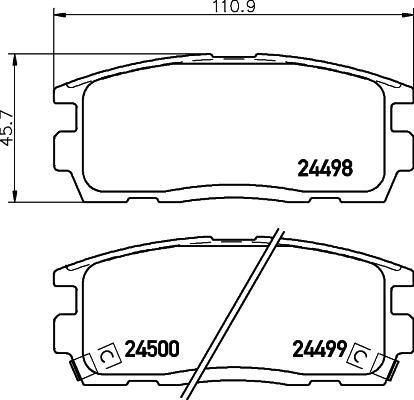 HELLA 8DB 355 012-951 - Bremžu uzliku kompl., Disku bremzes ps1.lv