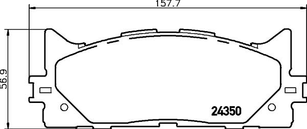 HELLA 8DB 355 012-401 - Bremžu uzliku kompl., Disku bremzes ps1.lv