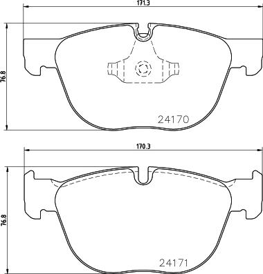 HELLA 8DB 355 012-541 - Bremžu uzliku kompl., Disku bremzes ps1.lv