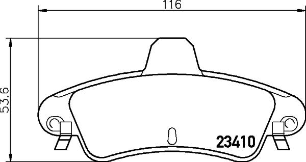 HELLA 8DB 355 012-191 - Bremžu uzliku kompl., Disku bremzes ps1.lv