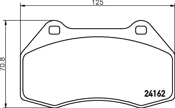 HELLA 8DB 355 012-151 - Bremžu uzliku kompl., Disku bremzes ps1.lv