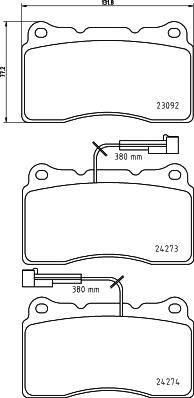 HELLA 8DB 355 012-291 - Bremžu uzliku kompl., Disku bremzes ps1.lv