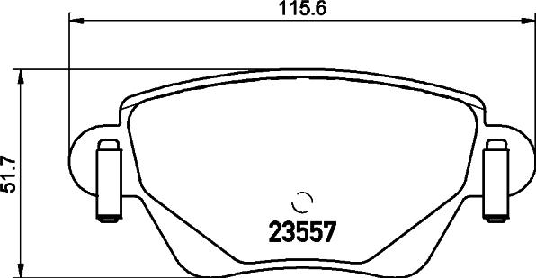 HELLA 8DB 355 012-211 - Bremžu uzliku kompl., Disku bremzes ps1.lv