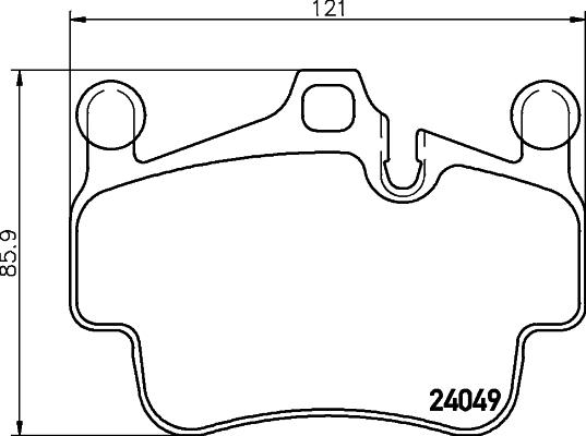 HELLA 8DB 355 012-721 - Bremžu uzliku kompl., Disku bremzes ps1.lv