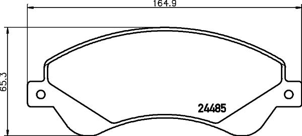 HELLA 8DB 355 012-771 - Bremžu uzliku kompl., Disku bremzes ps1.lv