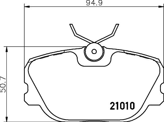 HELLA 8DB 355 017-941 - Bremžu uzliku kompl., Disku bremzes ps1.lv