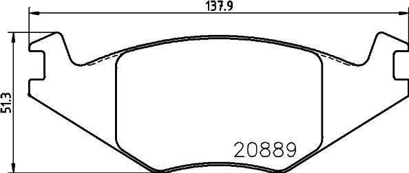 HELLA 8DB 355 017-491 - Bremžu uzliku kompl., Disku bremzes ps1.lv