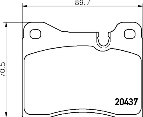 HELLA 8DB 355 017-561 - Bremžu uzliku kompl., Disku bremzes ps1.lv