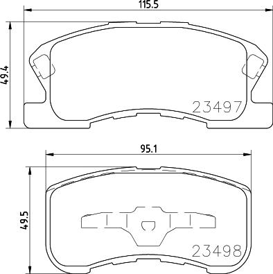 HELLA 8DB 355 017-111 - Bremžu uzliku kompl., Disku bremzes ps1.lv