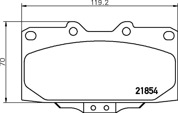 HELLA 8DB 355 017-211 - Bremžu uzliku kompl., Disku bremzes ps1.lv