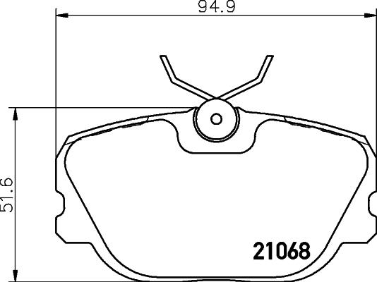 HELLA 8DB 355 017-761 - Bremžu uzliku kompl., Disku bremzes ps1.lv