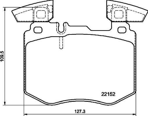 HELLA 8DB 355 039-981 - Bremžu uzliku kompl., Disku bremzes ps1.lv