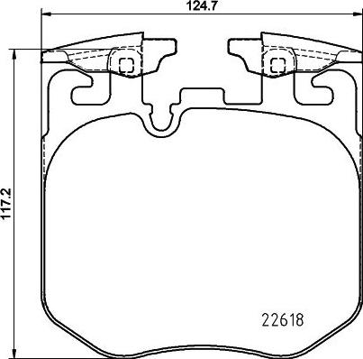 HELLA 8DB 355 039-461 - Bremžu uzliku kompl., Disku bremzes ps1.lv