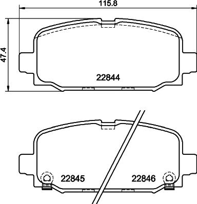 HELLA 8DB 355 039-411 - Bremžu uzliku kompl., Disku bremzes ps1.lv