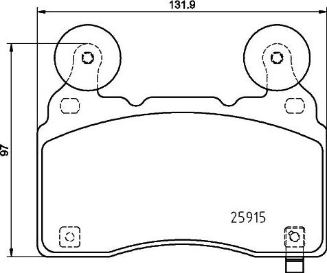 HELLA 8DB 355 039-481 - Bremžu uzliku kompl., Disku bremzes ps1.lv