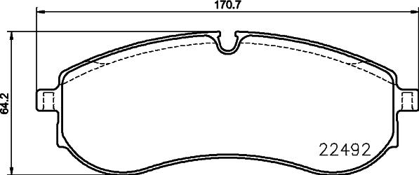 HELLA 8DB 355 039-531 - Bremžu uzliku kompl., Disku bremzes ps1.lv