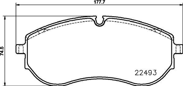 HELLA 8DB 355 039-521 - Bremžu uzliku kompl., Disku bremzes ps1.lv