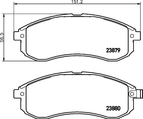 HELLA 8DB 355 039-631 - Bremžu uzliku kompl., Disku bremzes ps1.lv