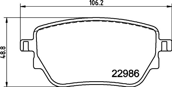 HELLA 8DB 355 039-021 - Bremžu uzliku kompl., Disku bremzes ps1.lv