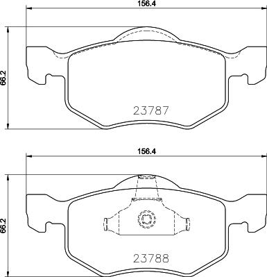 HELLA 8DB 355 039-271 - Bremžu uzliku kompl., Disku bremzes ps1.lv