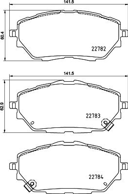 HELLA 8DB 355 039-751 - Bremžu uzliku kompl., Disku bremzes ps1.lv