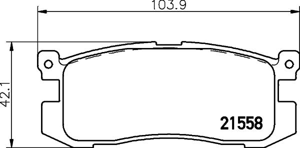 HELLA 8DB 355 036-991 - Bremžu uzliku kompl., Disku bremzes ps1.lv