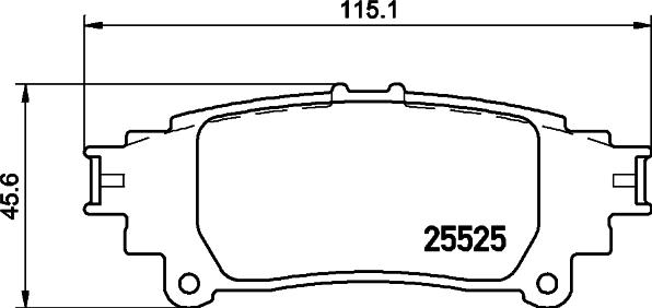 HELLA 8DB 355 036-931 - Bremžu uzliku kompl., Disku bremzes ps1.lv