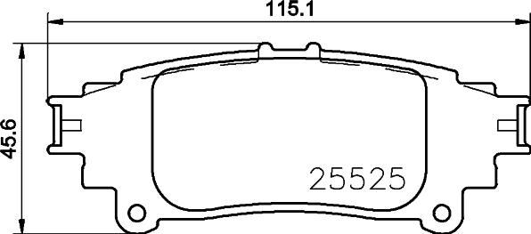 HELLA 8DB 355 036-921 - Bremžu uzliku kompl., Disku bremzes ps1.lv