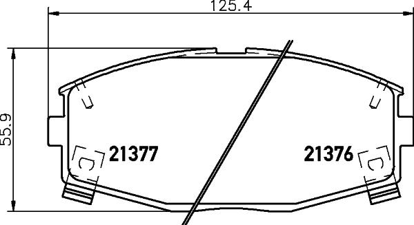 HELLA 8DB 355 036-771 - Bremžu uzliku kompl., Disku bremzes ps1.lv