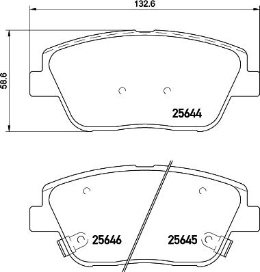 HELLA 8DB 355 030-441 - Bremžu uzliku kompl., Disku bremzes ps1.lv