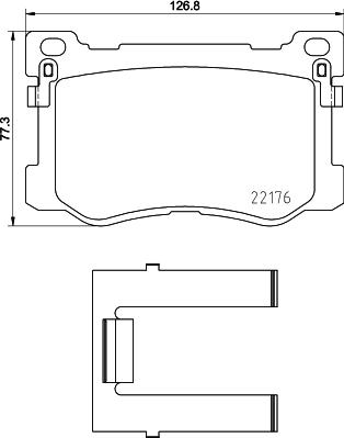 HELLA 8DB 355 030-501 - Bremžu uzliku kompl., Disku bremzes ps1.lv