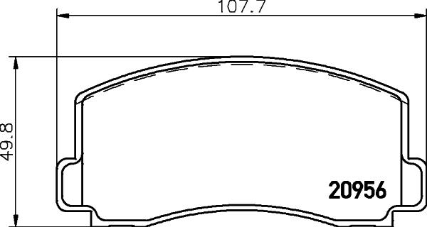 HELLA 8DB 355 030-001 - Bremžu uzliku kompl., Disku bremzes ps1.lv