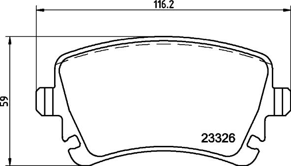 HELLA 8DB 355 030-831 - Bremžu uzliku kompl., Disku bremzes ps1.lv