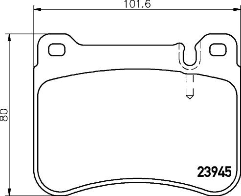 HELLA 8DB 355 031-521 - Bremžu uzliku kompl., Disku bremzes ps1.lv