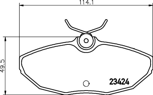 HELLA 8DB 355 031-631 - Bremžu uzliku kompl., Disku bremzes ps1.lv