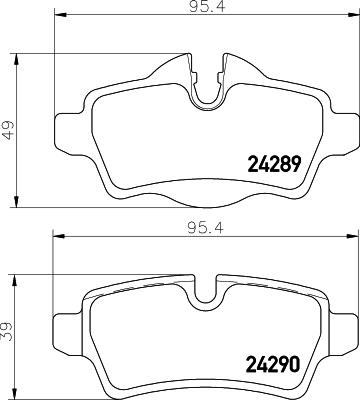 HELLA 8DB 355 031-791 - Bremžu uzliku kompl., Disku bremzes ps1.lv