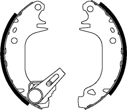 HELLA 8DB 355 038-091 - Bremžu loku komplekts ps1.lv