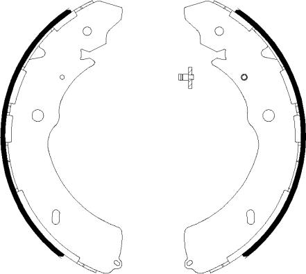 HELLA 8DB 355 038-031 - Bremžu loku komplekts ps1.lv