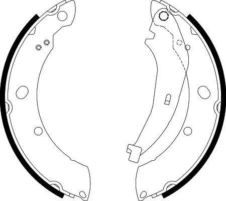 HELLA 8DB 355 038-221 - Bremžu loku komplekts ps1.lv