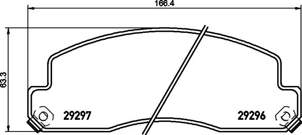 HELLA 8DB 355 032-981 - Bremžu uzliku kompl., Disku bremzes ps1.lv