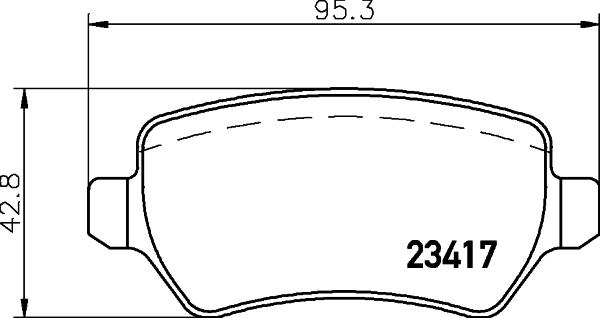 HELLA 8DB 355 032-511 - Bremžu uzliku kompl., Disku bremzes ps1.lv